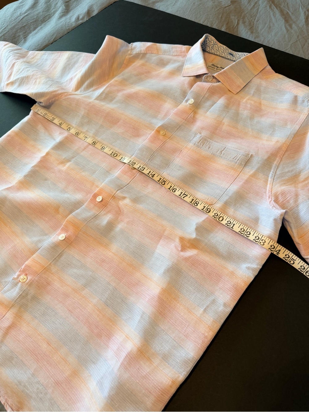 Tommy Bahama Barbados Breeze stretch Men's buttondown shirt, linen blend, sz L - Picture 3 of 11